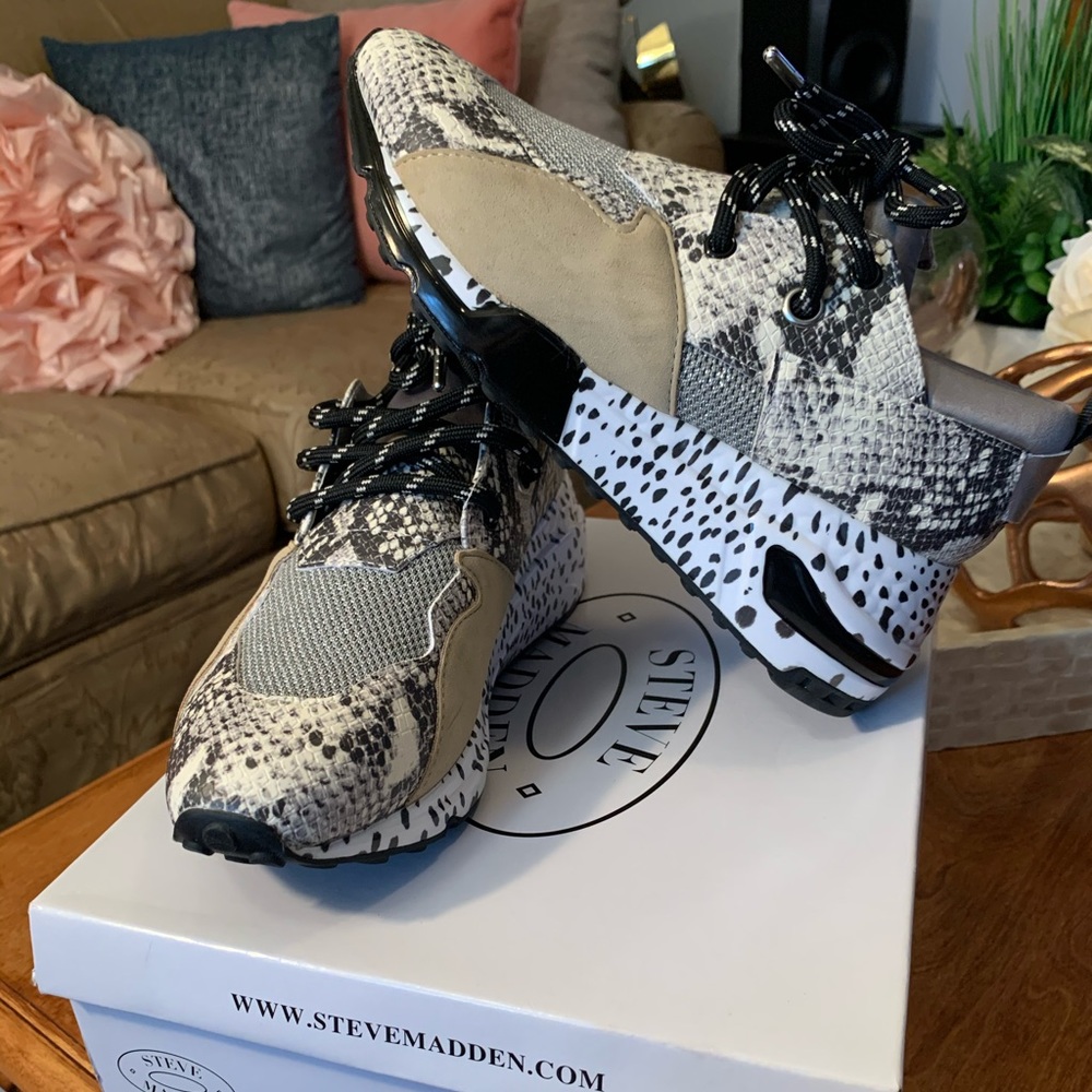 Steve Madden Snake Skin Sneakers